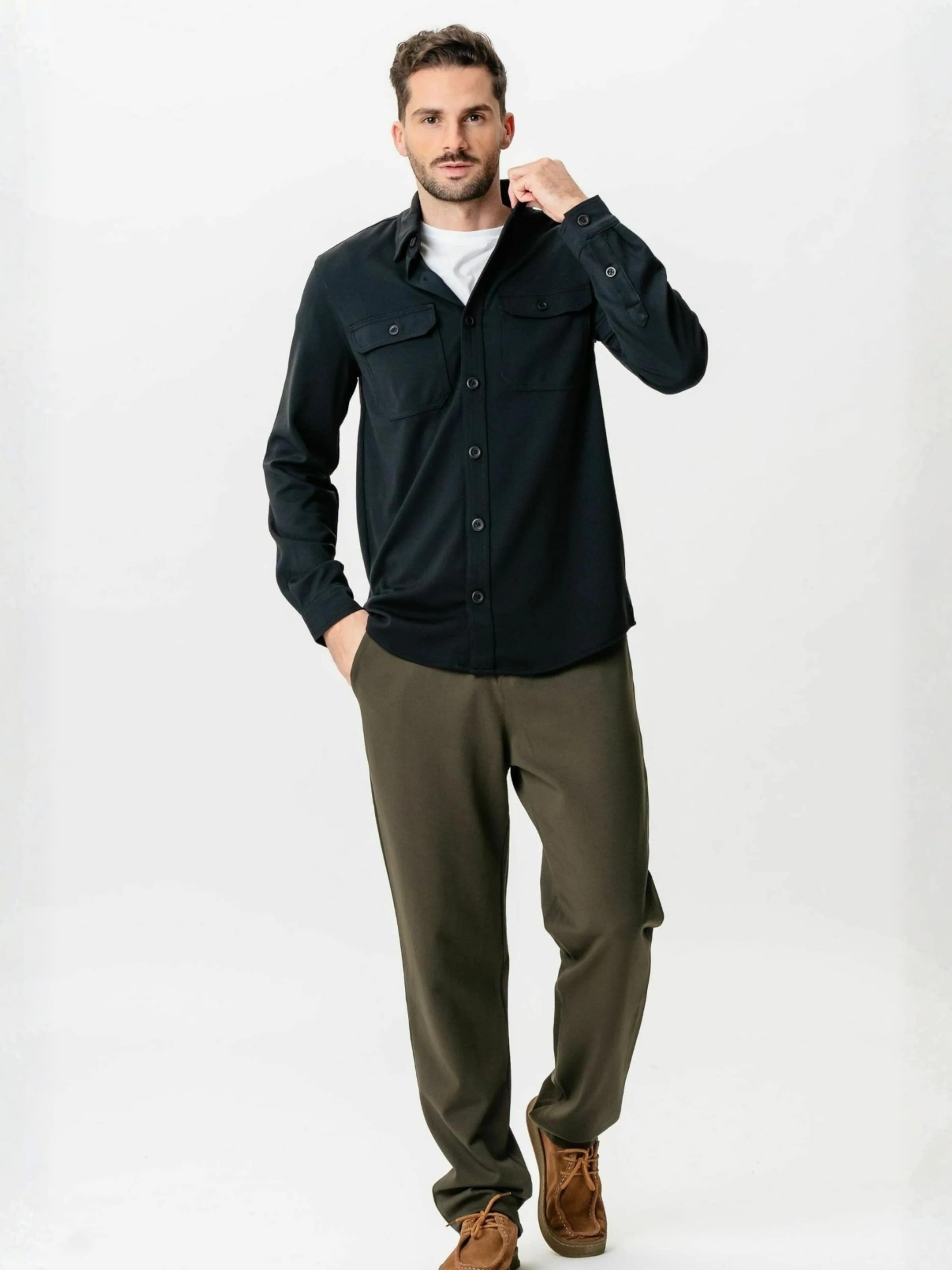 TEESHOPPEN Regular Fit Shirt ' Performance ' in Blau