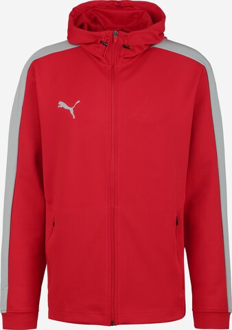 Veste de sport PUMA en rouge : devant