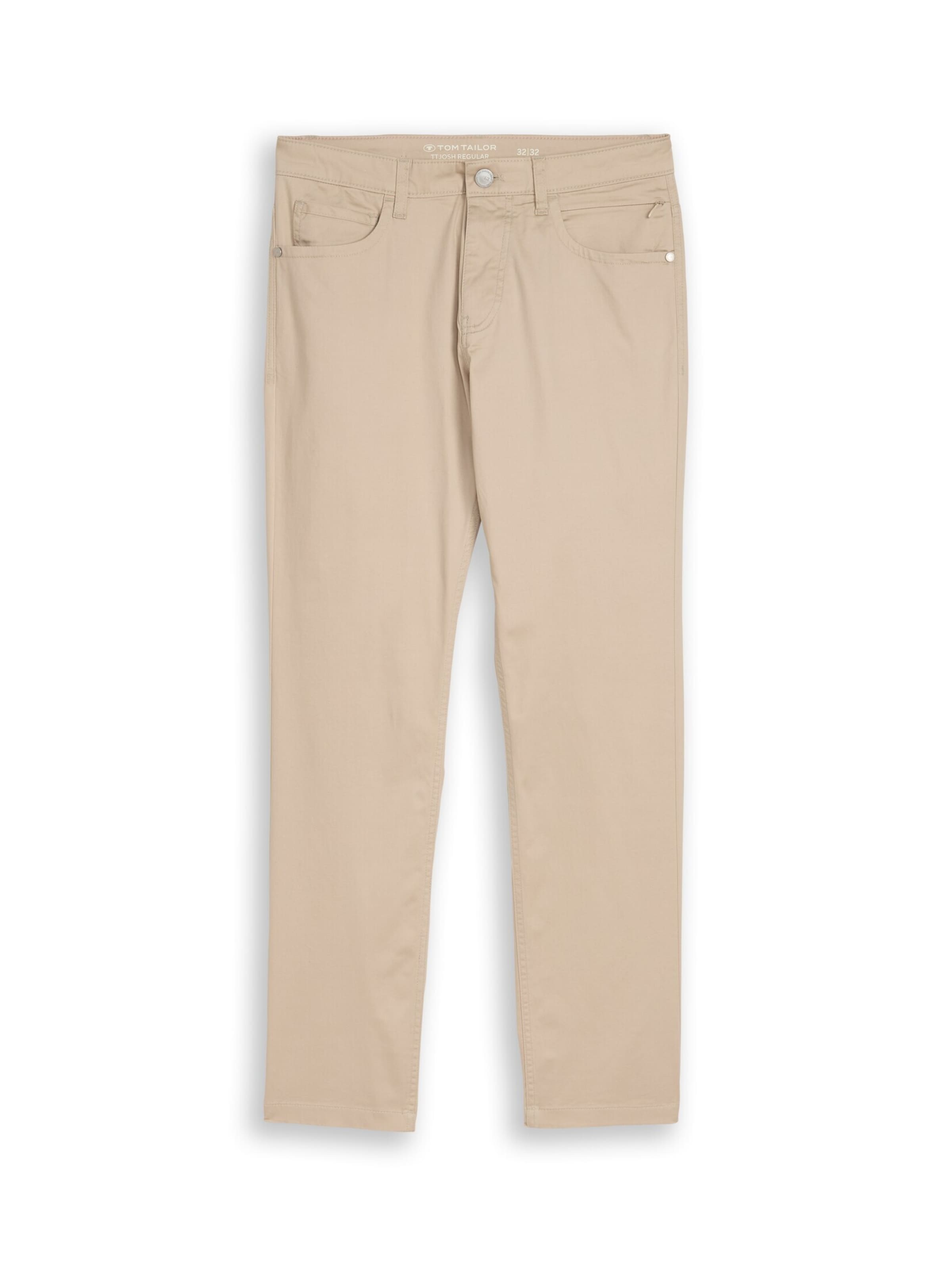 TOM TAILOR Pants 'Josh' in Beige: front
