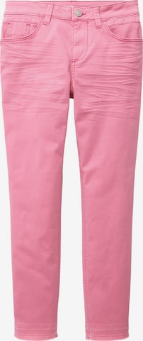 TOM TAILOR - Slimfit Calças de ganga 'Alexa' em rosa: frente