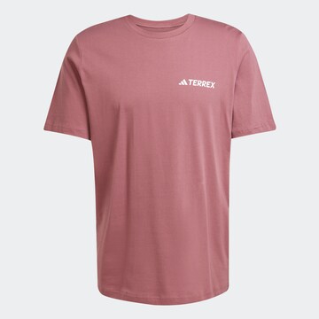 ADIDAS TERREX Functioneel shirt 'Mountain' in Rood: voorkant