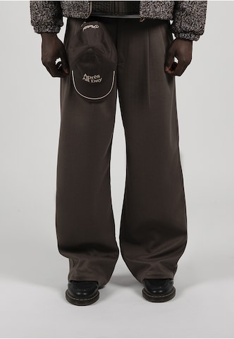 Wide Leg Pantalon à pince 'Powder' Prohibited en marron : devant