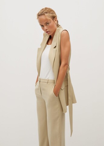 MANGO Anzugweste in Beige: predná strana