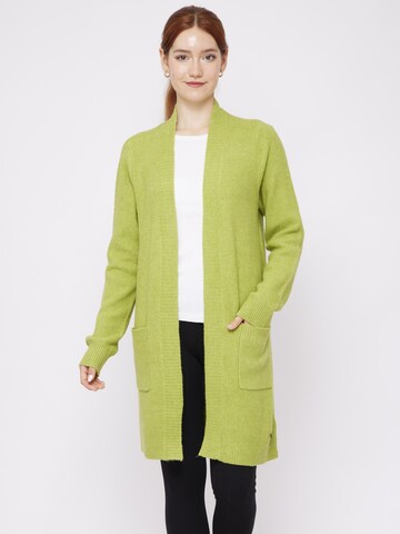 VICCI Germany Knit Cardigan in Green: front