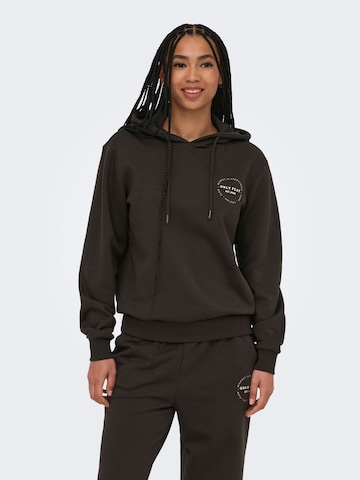 ONLY PLAY Sportief sweatshirt 'ONPCava' in Bruin: voorkant