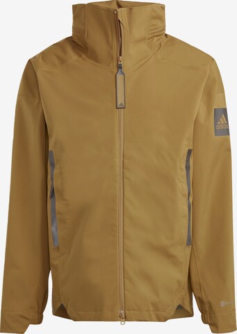 ADIDAS SPORTSWEAR Outdoorjacke 'MYSHELTER' in Braun: predná strana