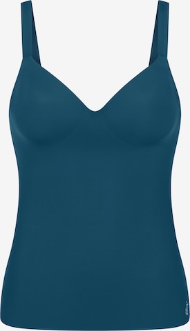 Haut ' Blue ZERO Feel 2.0 THE UP ' SLOGGI en bleu : devant