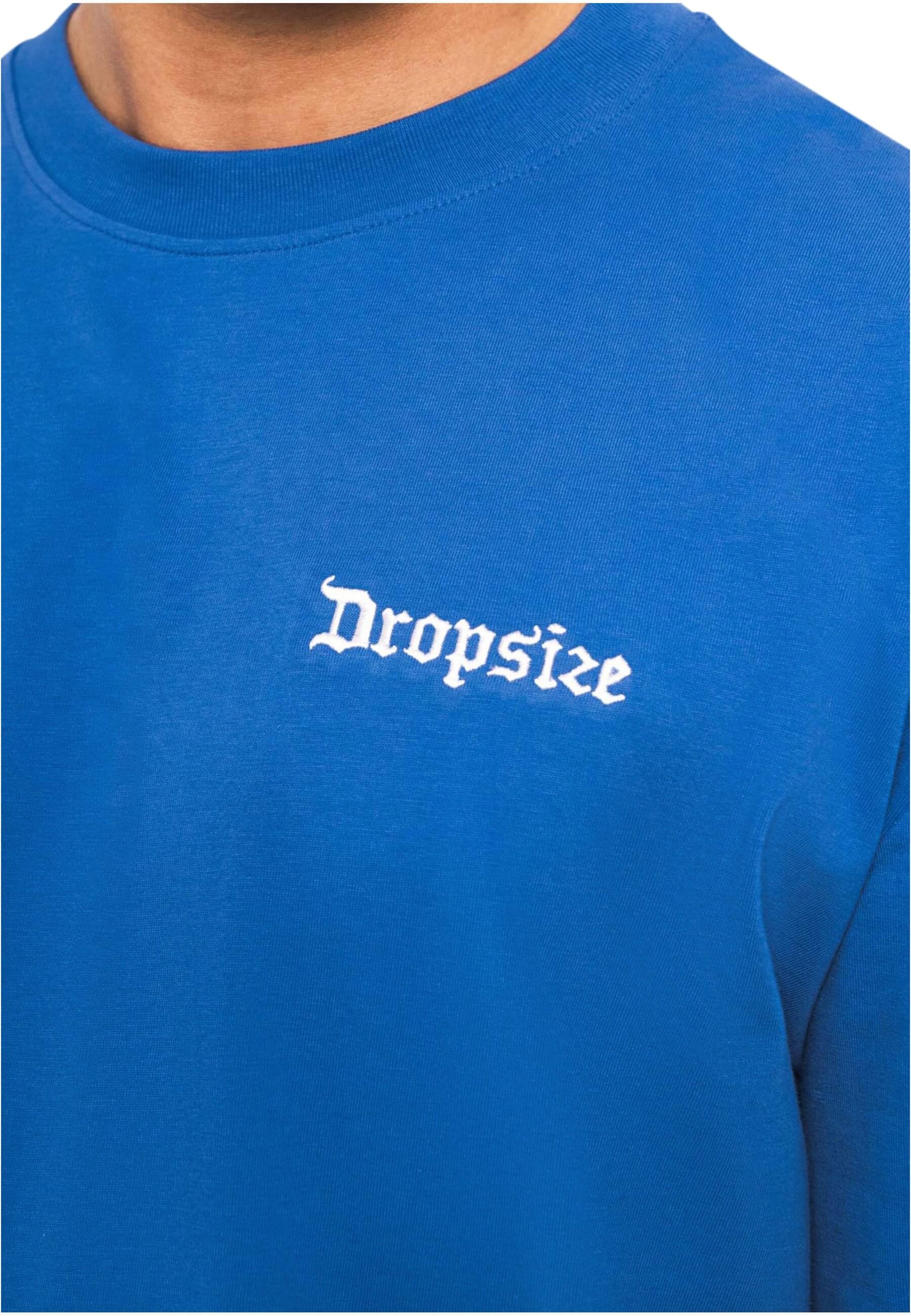 T-Shirt 'Heavy Embo' Dropsize en bleu