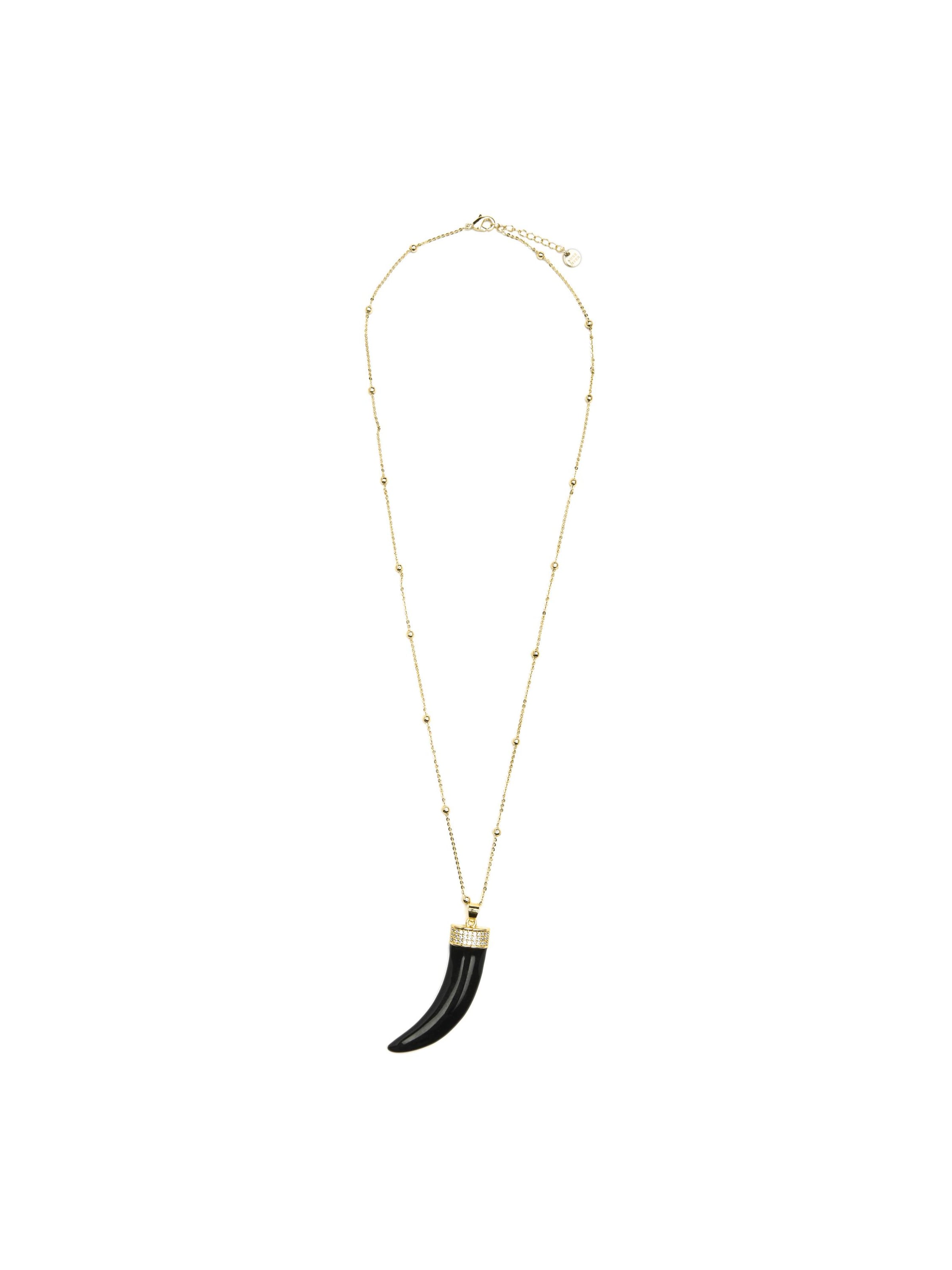 Luxenter Necklace 'Arhew' in Black: front