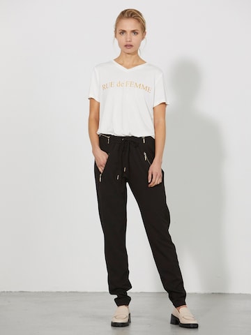 RUE de FEMME Regular Broek ' 5328RDFNewColumbine ' in Zwart: voorkant