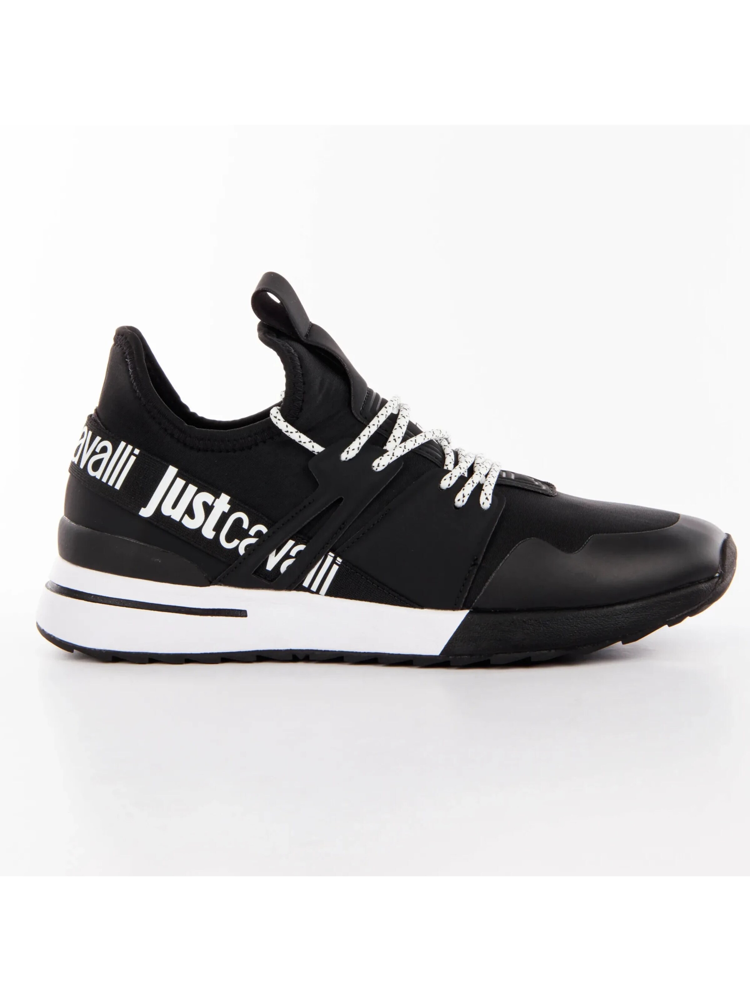 Just Cavalli Lace-Up Shoes 'Roberto' in Black: front