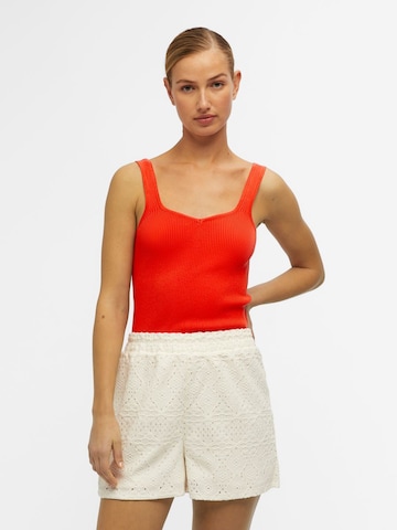 OBJECT Knitted top 'Ray' in Orange: front