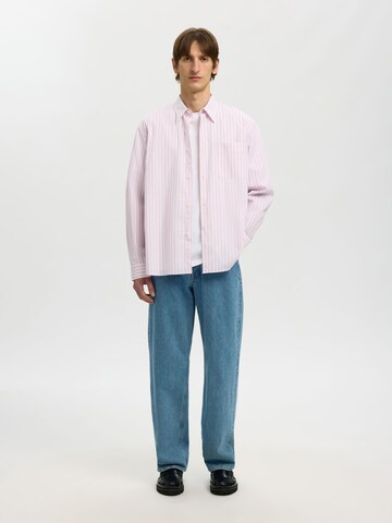 SELECTED Comfort Fit Hemd in Pink
