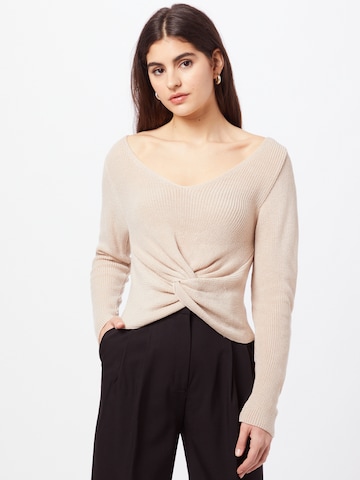 Pull-over Dorothy Perkins en beige : devant