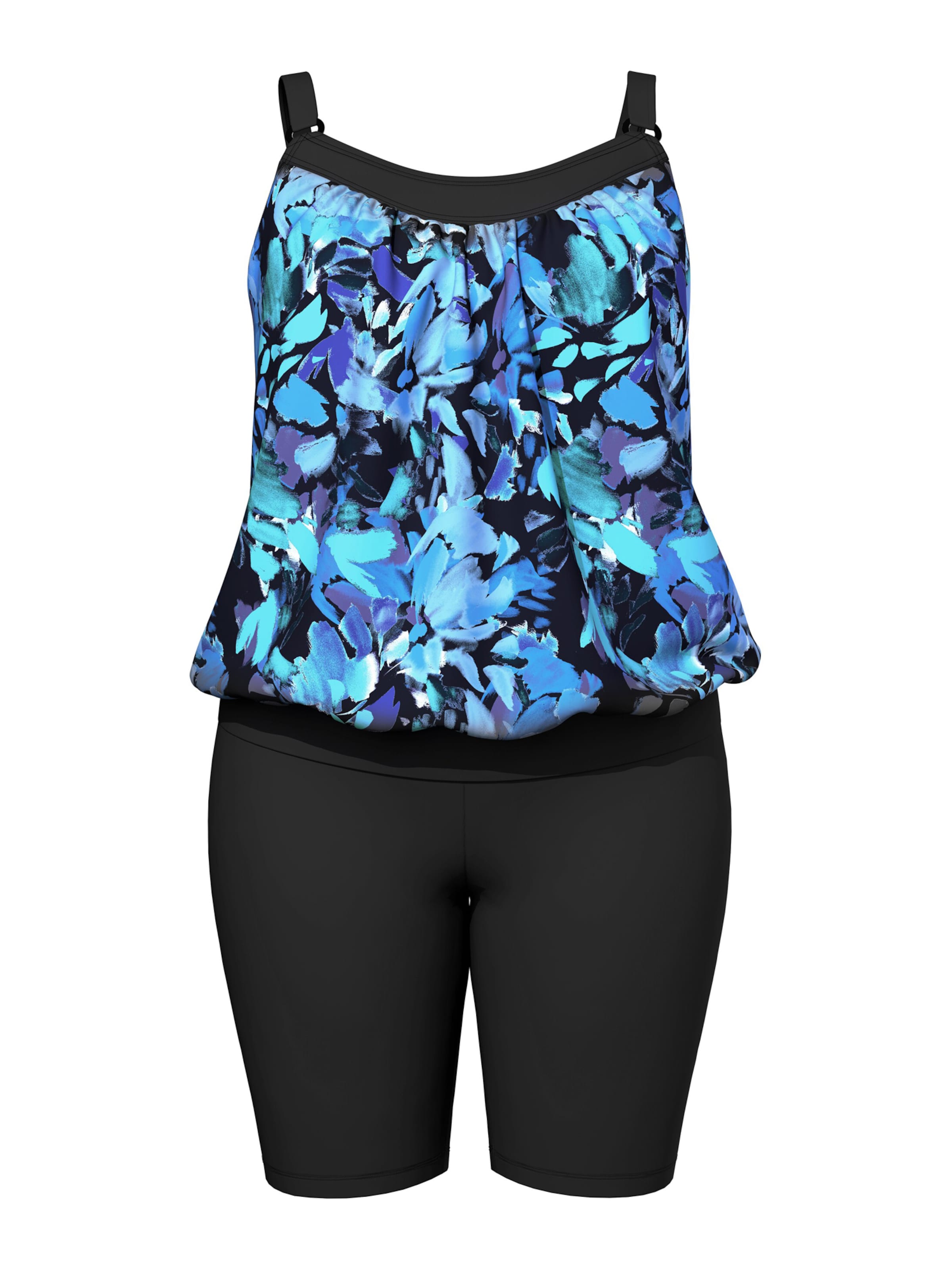 Ulla Popken - Jumpsuit en azul: frente