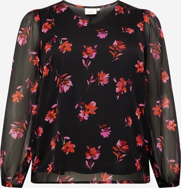 ONLY Carmakoma Blouse 'MIRENA' in Zwart: voorkant