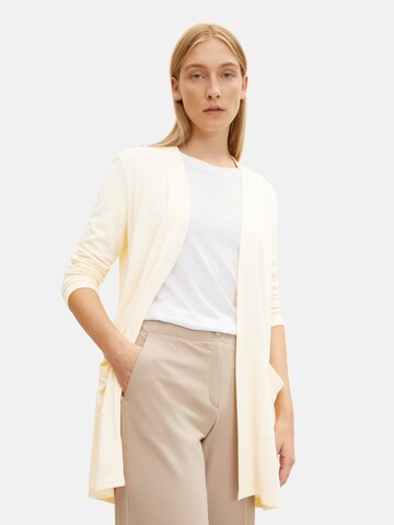 TOM TAILOR Knit Cardigan in White