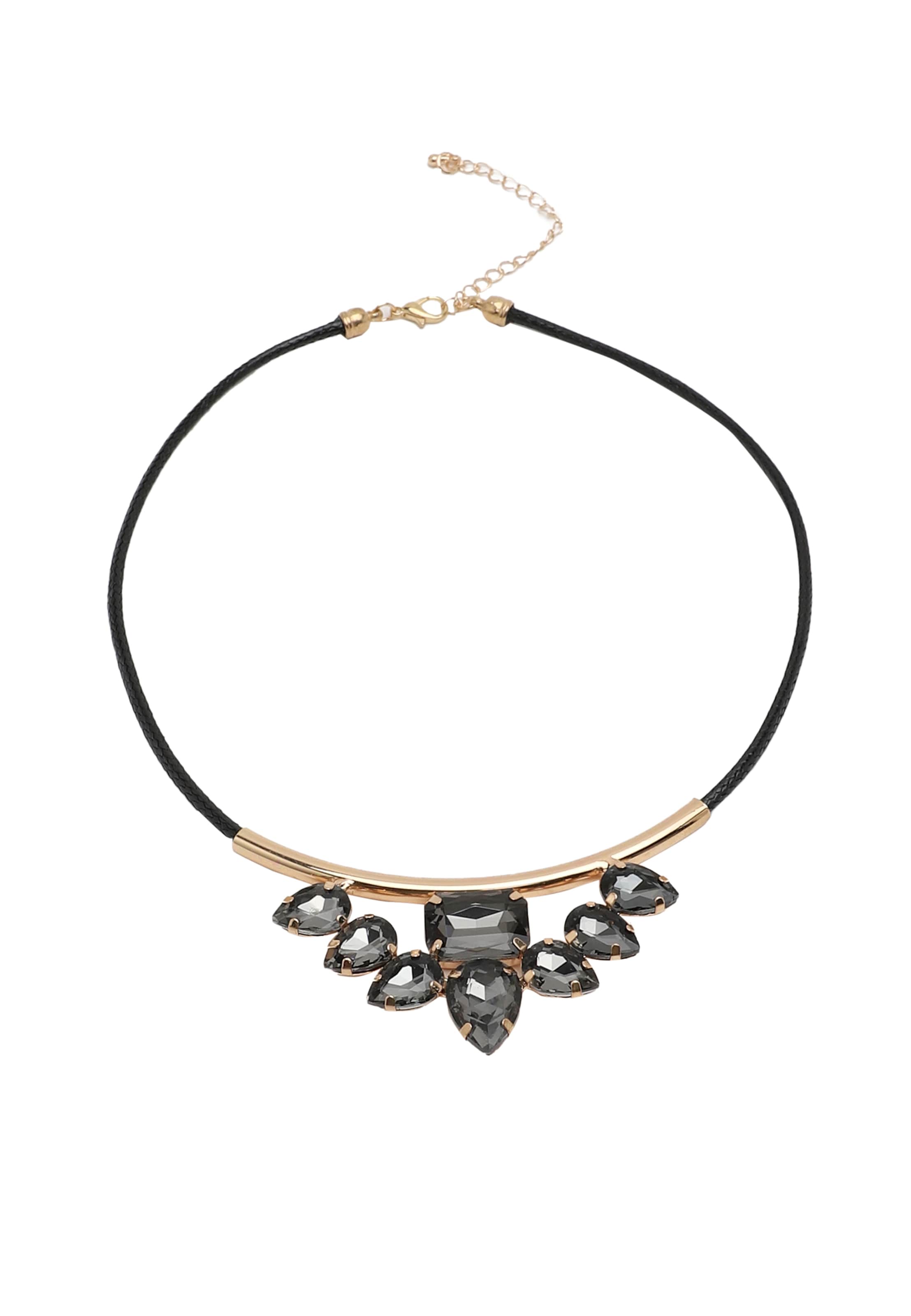 SOHI Verižica 'Alannis' | črna barva: sprednja stran