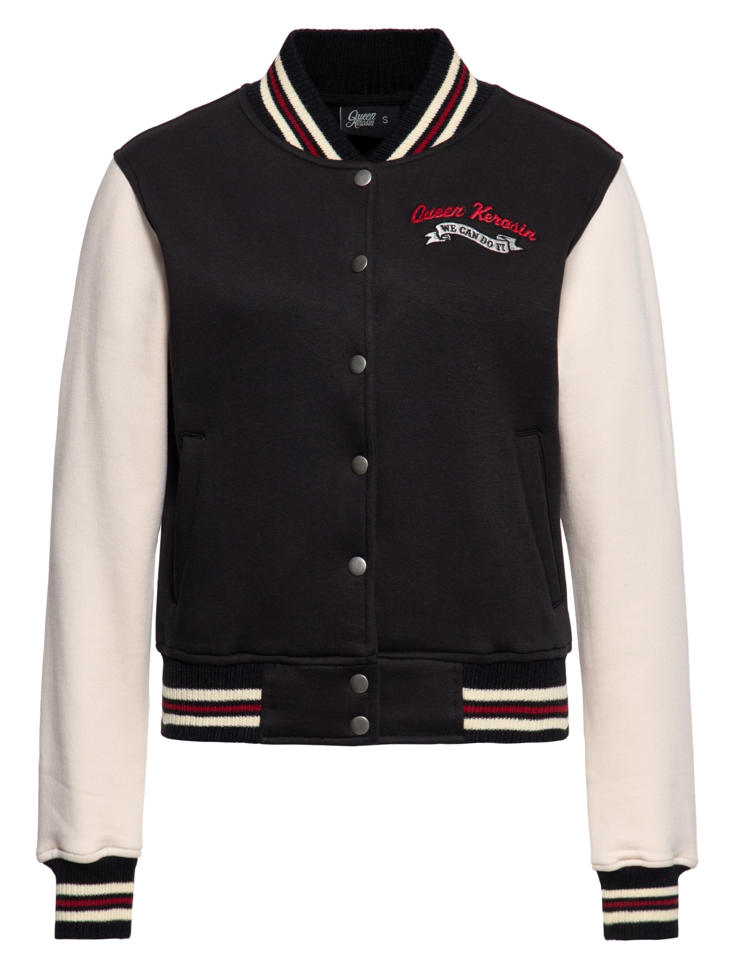 Queen Kerosin Sweatjacke 'We Can Do It'‌‌‌‌‌ in Lila: Vorderseite