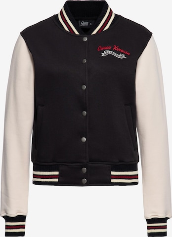 Queen Kerosin Sweatjacke 'We Can Do It' in Lila: Vorderseite