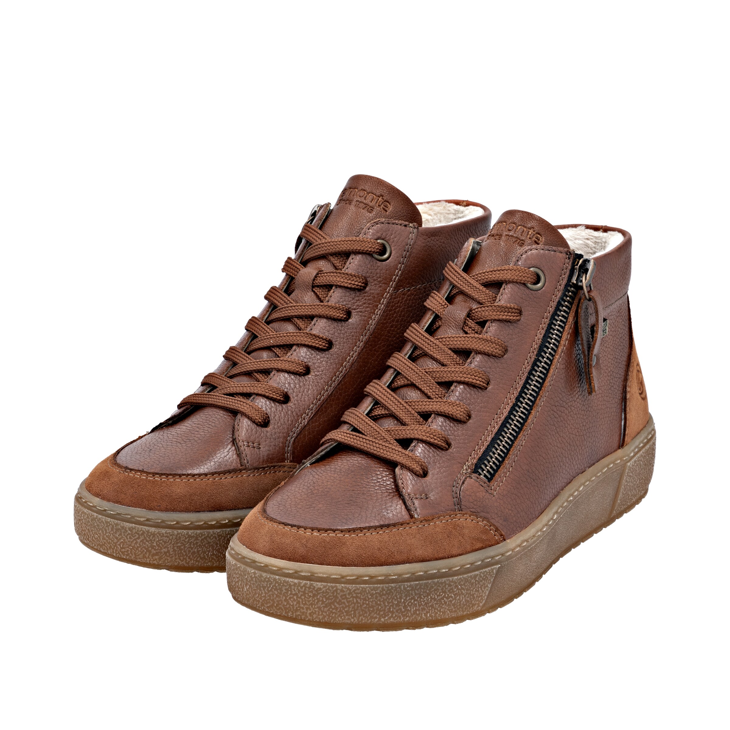 REMONTE High-Top Sneakers in Brown