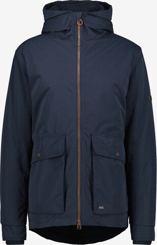 Alife and Kickin Winter Parka 'RonnieAK' in Blue: front