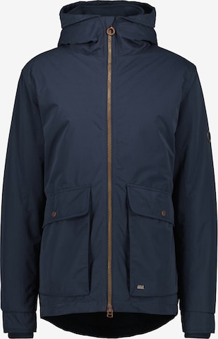 Alife and Kickin Winter Parka 'Ronnie' in Blue: front
