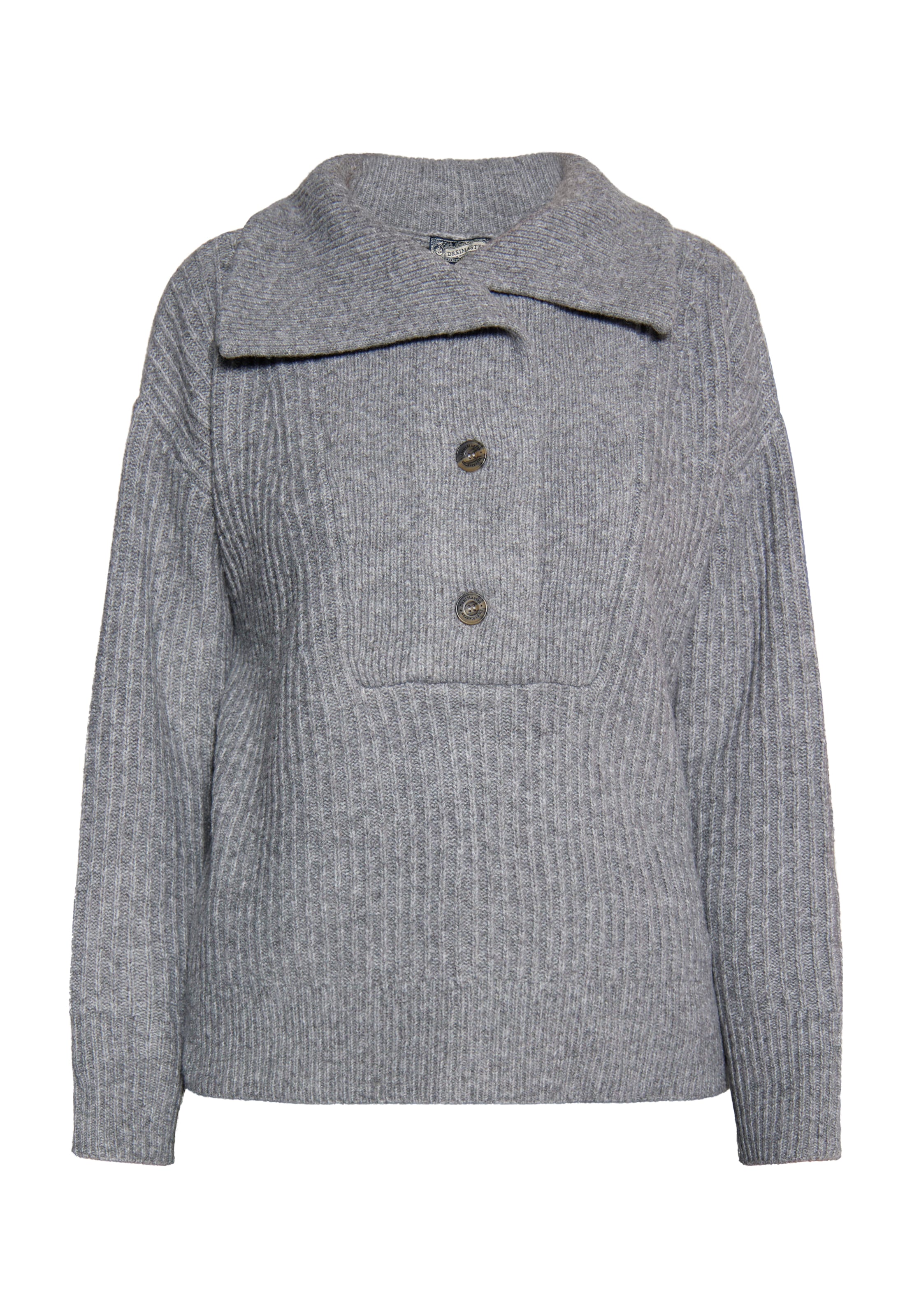 Pull-over 'Incus' DreiMaster Vintage en gris : devant