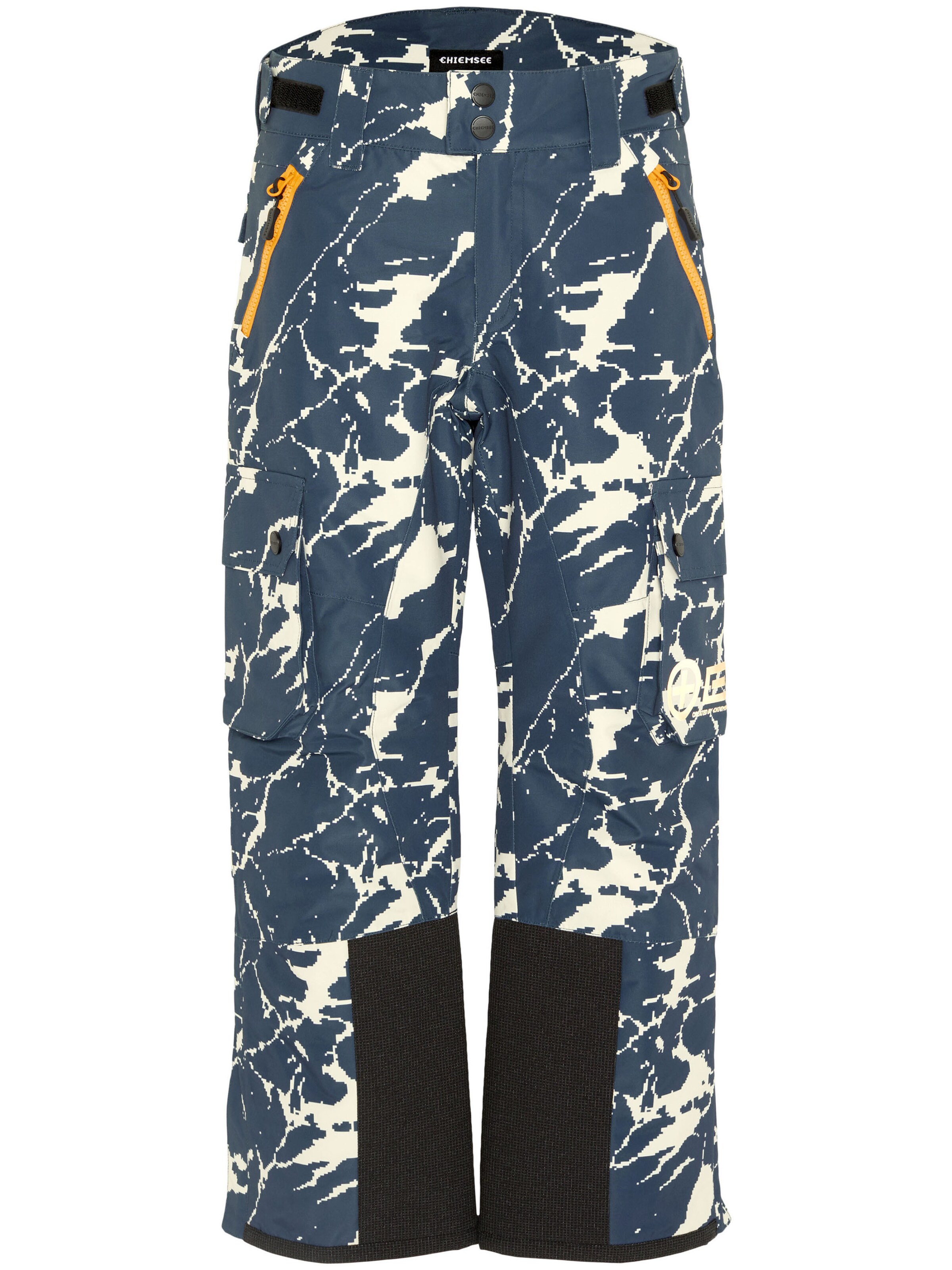 CHIEMSEE Regular Workout Pants ' mit Berglandschaft Print ' in Blue: front