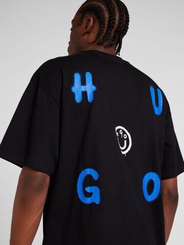 HUGO Shirt 'Nimayliti' in Zwart