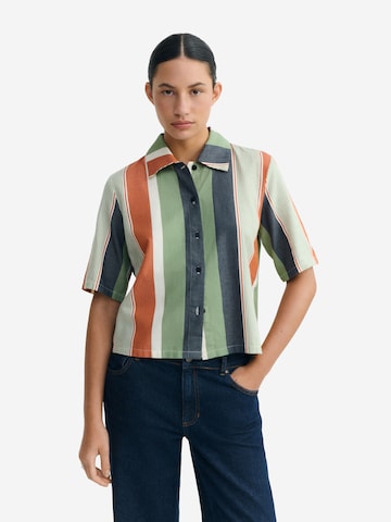 Thinking MU Blouse ' ANE ' in Groen: voorkant