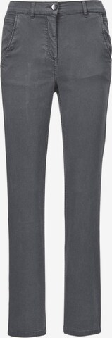 Goldner Slim fit Pants in Grey: front