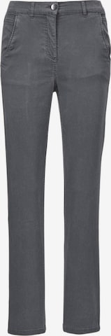 Goldner Slimfit Broek in Grijs: voorkant