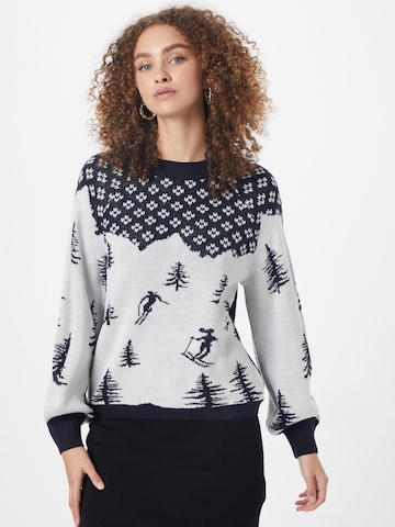 Fashion Union Sweater in Blue: front