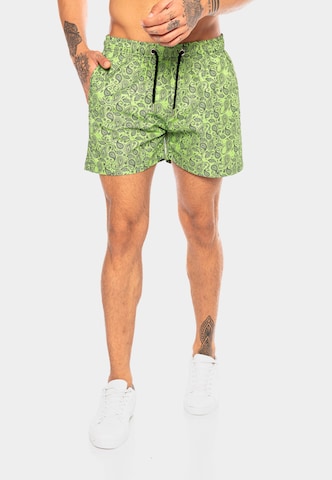 Redbridge Board Shorts in Green: front