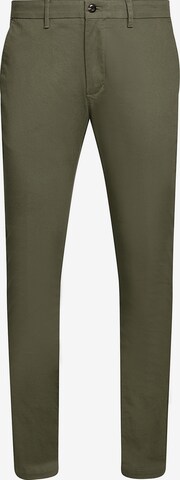 Pantalon chino TOMMY HILFIGER en vert : devant