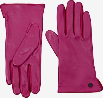 ESPRIT Full Finger Gloves in Pink: front