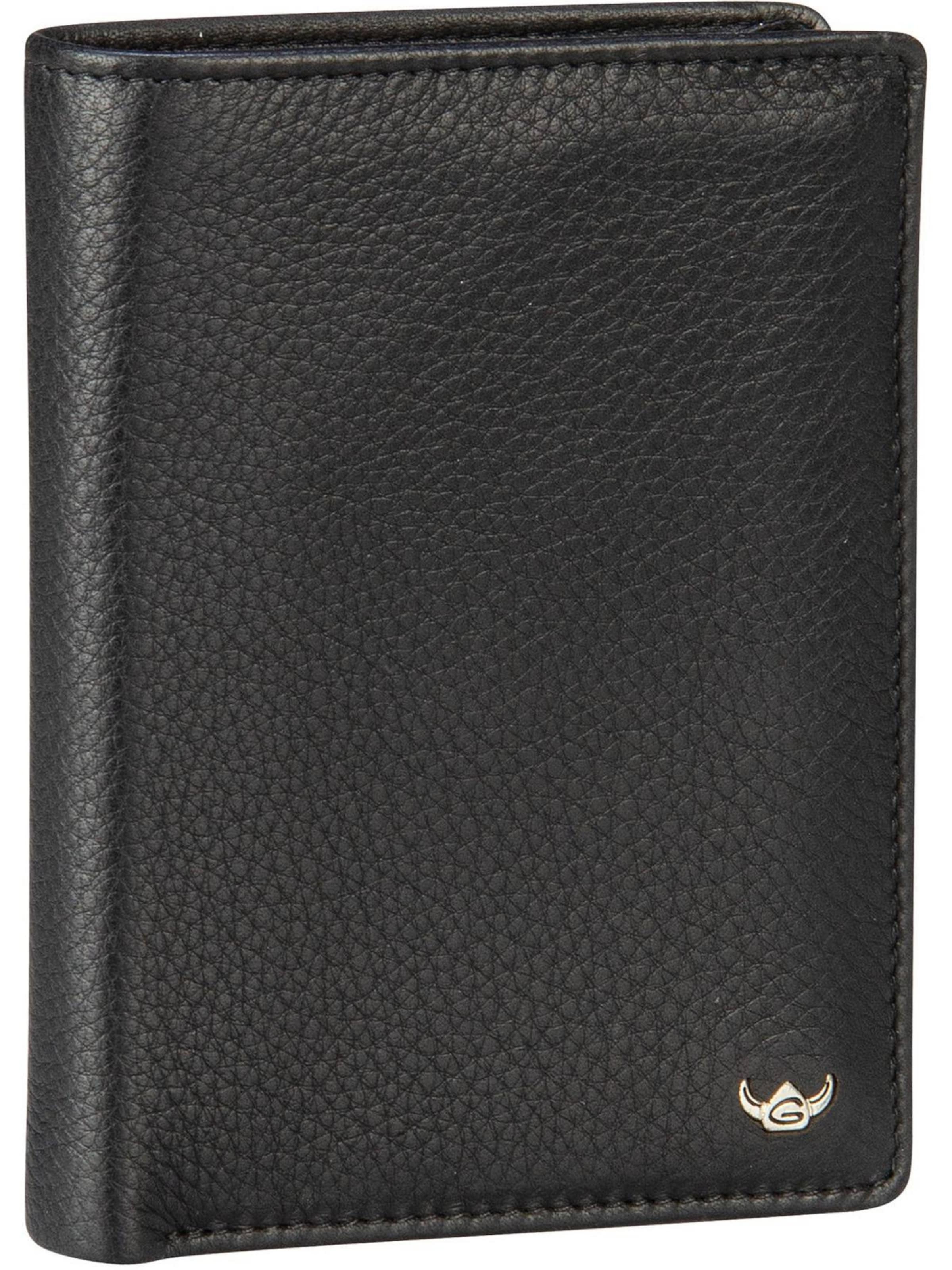 Portamonete 'Capri' di GOLDEN HEAD in nero: frontale