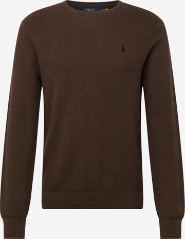 Pull-over Polo Ralph Lauren en marron : devant