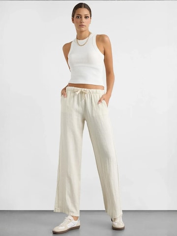 Wide Leg Pantalon Hiccup en blanc