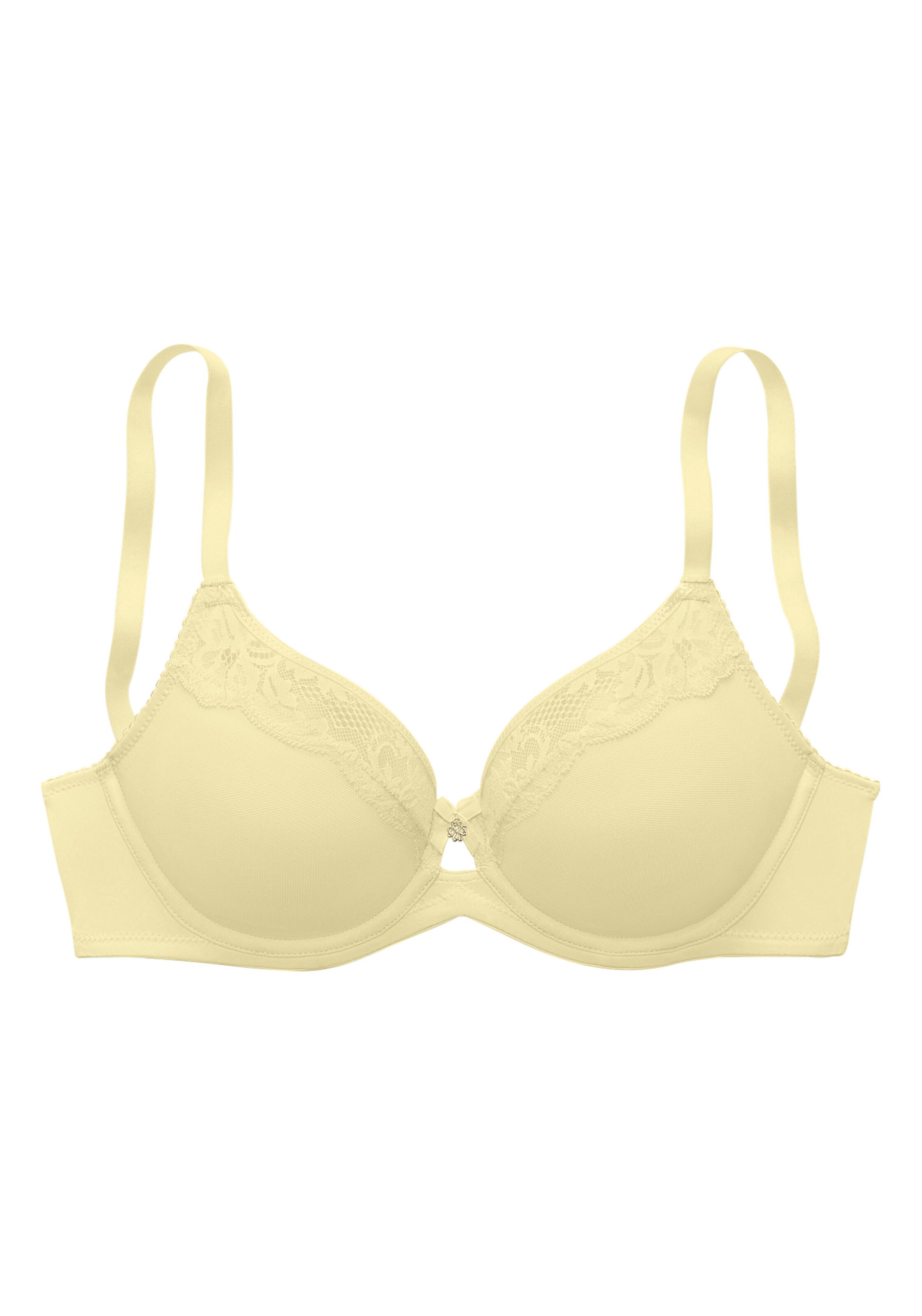 LASCANA T-Shirt BH in Gelb: Vorderseite