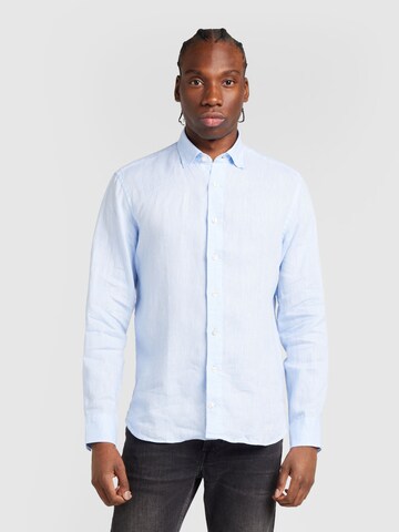 BOGNER Regular fit Button Up Shirt 'Timi' in Blue: front