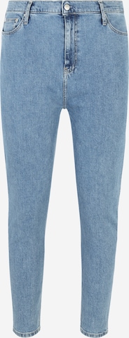 Regular Jeans 'Mama' de la Calvin Klein pe albastru: față