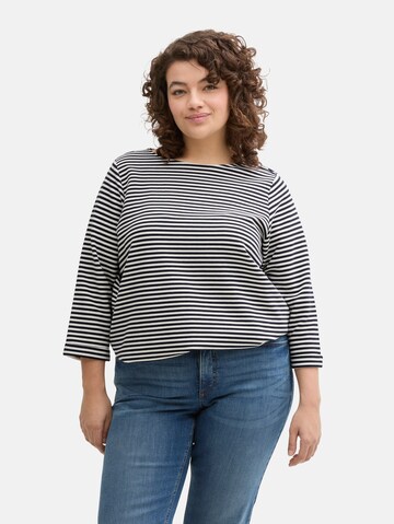 T-shirt Tom Tailor Women + en bleu : devant