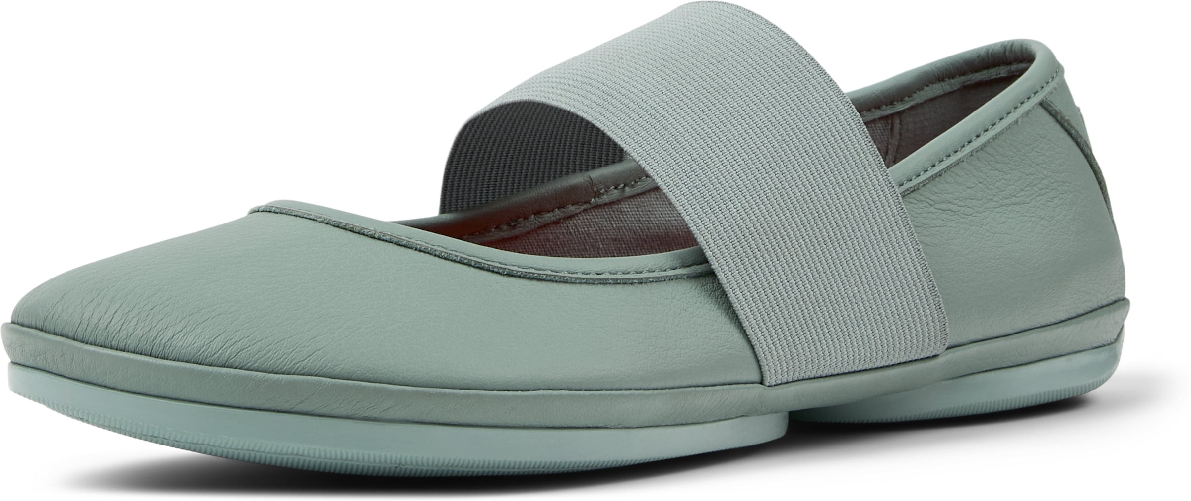 Ballerina con cinturino 'Right Nina' di CAMPER in verde: frontale