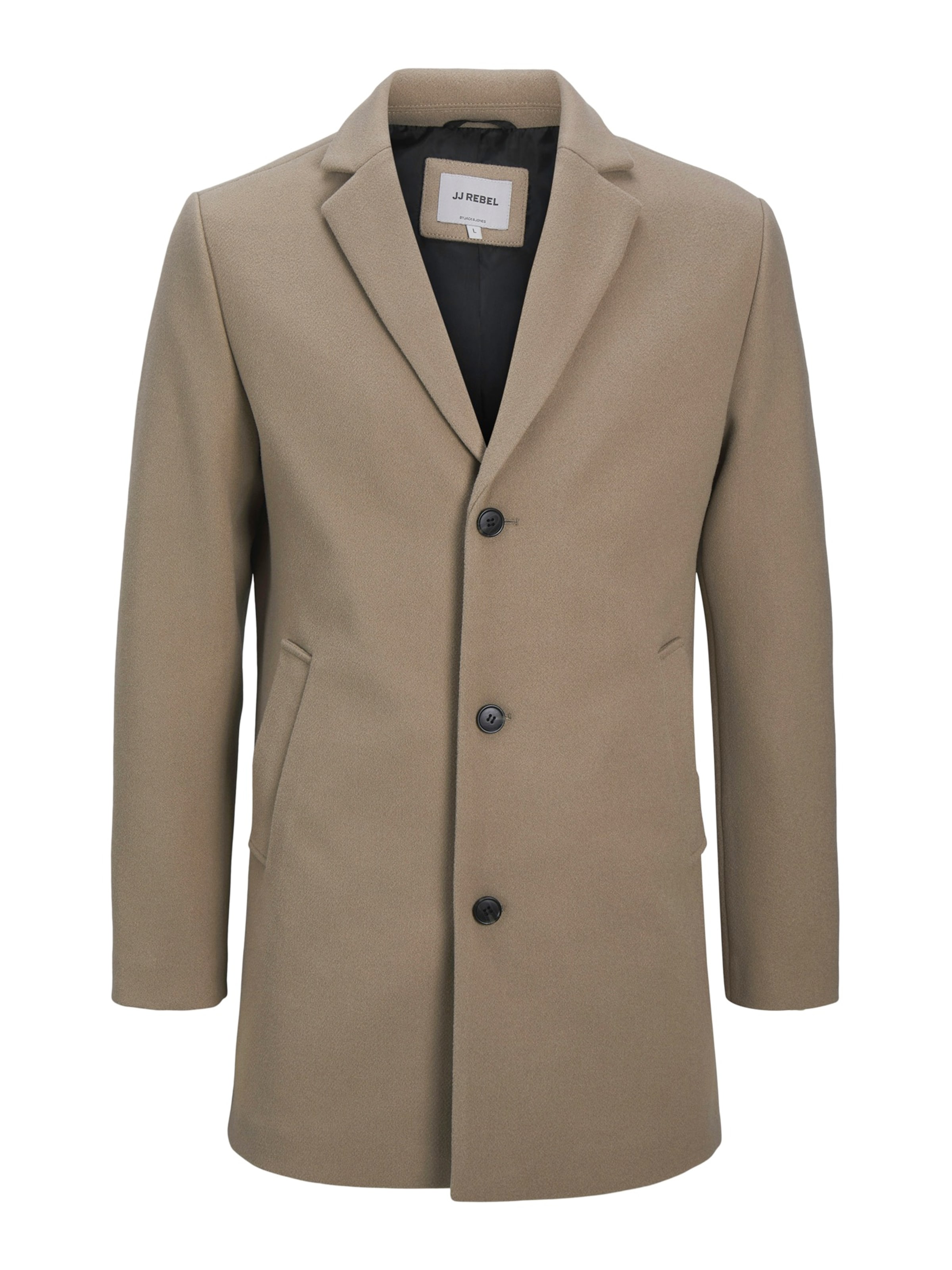 JJ Rebel Prechodný kabát 'JREBMAZE' - Sivá: predná strana