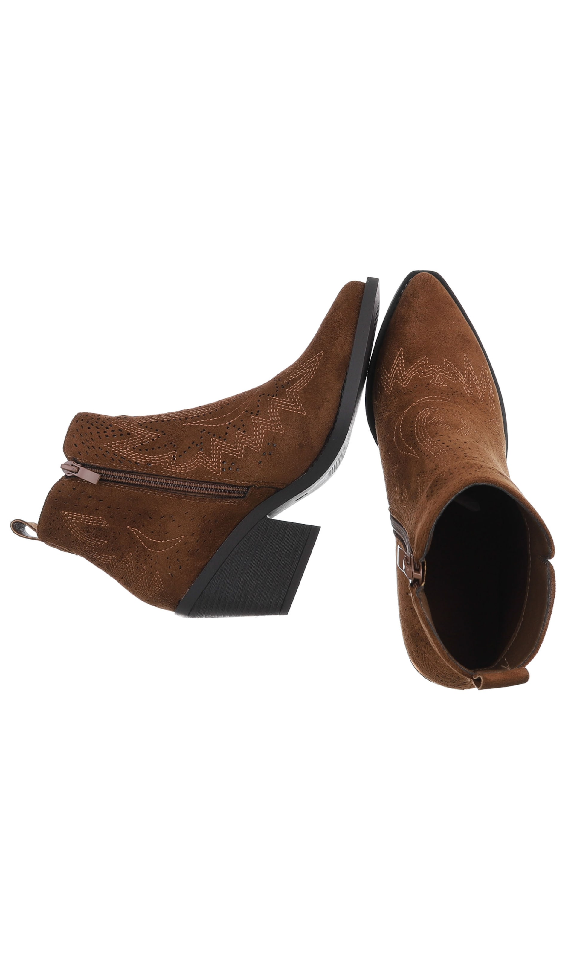 Ital-Design Cowboystiefel in Braun