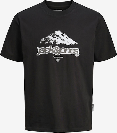 JACK & JONES Majica 'JCOFLARE' u tamo siva / crna / bijela, Pregled proizvoda