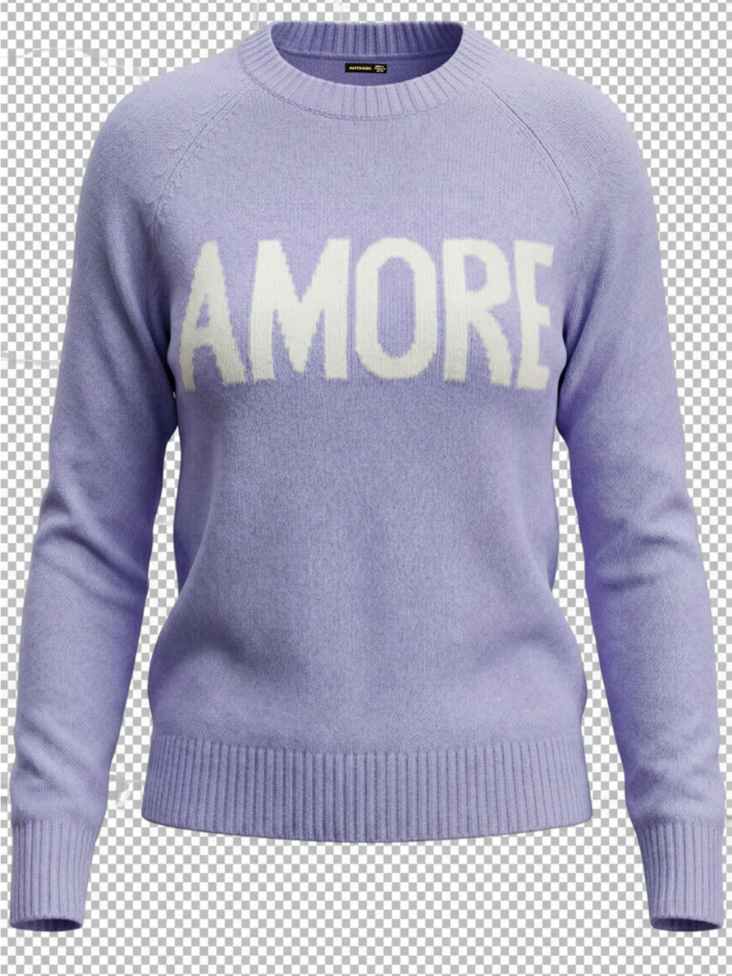 antargo Sweater 'INTARSIA SWEATER' in Purple: front