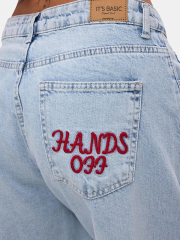 IT'S BASIC Baggy Jeans 'BAGGY BERMUDA SHORT'‌‌‌ in Blau
